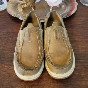 Timberland Boys Brown Leather Slip-On Loafers